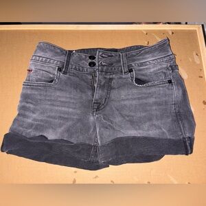 Hudson Jeans Gray Distressed Jean Shorts
